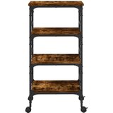  Kuhinjska kolica boja hrasta 45x35x89,5 cm konstruirano drvo | shoptok.hr