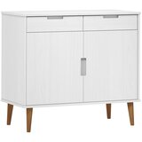 Maison Chic Komoda - Predalnik MOLDE bela 90x40x80 cm trdna borovina, (21718283) Cene