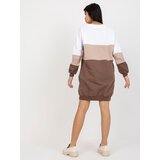 RUE PARIS Dress-RV-SK-8382.31-white-brown | shoptok.hr