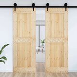  Vrata NARVIK Prirodna 80 x 210 cm Čvrsta borovina - Prirodna 80 x 210 cm Gladak dizajn | shoptok.hr