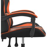  Igraća stolica crno-narančasta od umjetne kože - Crna i narančasta 1 Bez naslona za noge | shoptok.hr