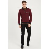 Dewberry 1039 MEN'S SWEATSHIRT-PATTERNED BURGUNDY | Shoptok.si