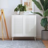  Vrata za ormarić rešetkasta 2 kom bijela 69 x 39,4 cm borovina | shoptok.hr