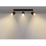  Sollux SL.1071 - Reflektorsko stropno svetlo NERO 3xGU10/40W/230V crna/zlatna | Eponuda.com