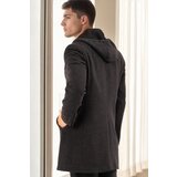 Dewberry PLT8376 MEN'S COAT-PATTERNED LIGHT BLACK | shoptok.hr