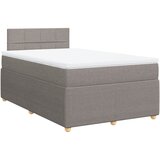 vidaXL Box spring postelja z vzmetnico taupe 120x200 cm blago, (21291342) | Shoptok.si