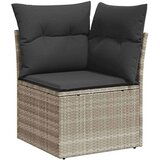 vidaXL 9-dijelni set vrtnih sofa od poliratana s jastucima svjetlosivi | shoptok.hr