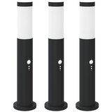 vidaXL Stupić za svjetla sa senzorom 3 kom 50 cm nehrđajući čelik IP44 | shoptok.hr