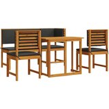  Set za blagovanje u vrtu s jastučićima 5 komada čvrsto drvo akacije | shoptok.hr