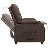  Naslanjač iz rjavega blaga, (20928235) | Shoptok.si