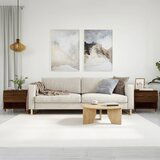 vidaXL Klubska mizica 2 kosa rjav hrast 50x46x50 cm inženirski les | Shoptok.si