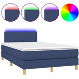  s oprugama i madracem LED plavi 120 x 190 cm od tkanine | shoptok.hr