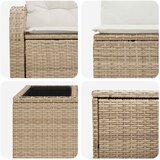  Set sofe 6 kom. Bež i krem bijela Poli Rattan i čelik | shoptok.hr