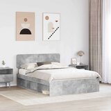  Konstrukcija postelje Beton 140 x 200 cm Masivno borovo les, (5000102873) | Shoptok.si