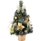  Umjetna božićna jelka s ukrasima, 40 cm – zlatna | shoptok.hr