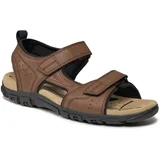 Geox Sandali Uomo Sandal Strada U4524B 000ME C6006 Dk Brown