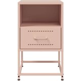 vidaXL Noćni ormarići 2 kom ružičasti 36 x 39 x 60,5 cm čelični | shoptok.hr