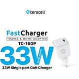 Teracell kućni punjač evolution TC-16GP, gan, pd 3.0, 33W beli ce