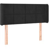  Uzglavlje s ušima crno 83x16x78/88 cm baršunasto | shoptok.hr