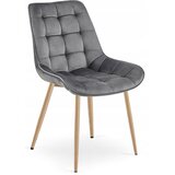  BERA stolica - tamnosivi baršun / noge od hrasta x 2 | shoptok.hr