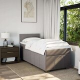 vidaXL Krevet s oprugama i madracem smeđesivi 100 x 200 cm od tkanine | shoptok.hr