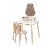 ToddlerInFamily MONTESSORI KOZMETIKI STOLI KRONA (VIE BOJA)-bijela Cijene