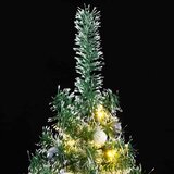  Umjetno božićno drvce 300 LED s kuglicama i snijegom 240 cm | shoptok.hr