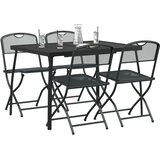  Set vanjskog namještaja 5 pcs Antracit Željezo i čelik | shoptok.hr
