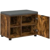  Klupa za hodnik s jastukom Dimljeni hrast 60 x 38 x 46 cm | shoptok.hr