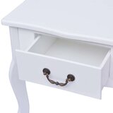  Nočna Omarica 2 kosa MDF Bele Barve - Nočna Omarica, (21433566) | Shoptok.si