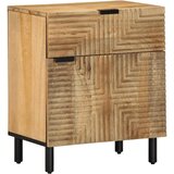 vidaXL Noćni ormarić smeđi 50x33x60 cm Puno drvo Mango Cijene