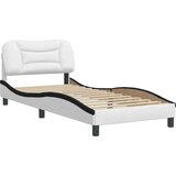  Okvir kreveta s uzglavljem crno-bijeli 80x200 cm umjetna koža | shoptok.hr