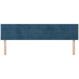  Posteljno vzglavje 2 kosa temno modro 90x5x78/88 cm žamet | Shoptok.si