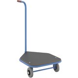eurokraft pro voziček z ročajem, nosilnost 100 kg, nakladalna površina iz mdf plošče, 600 x 500 mm Cene