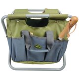 Esschert Design Torba in stolček za vrtno orodje siva GT85 | Shoptok.si