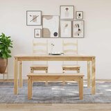  Blagovaonski stol PANAMA 160x80x75 cm od masivne borovine | shoptok.hr