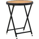  3-dijelni vrtni bistro set s jastučićima crni poliratan | shoptok.hr