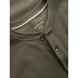 Ombre Button-up neck men's waffle knit longsleeve - olive | Eponuda.ba