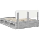  Konstrukcija postelje z vzglavjem Siva Sonoma 140 x 200 cm, (5000102639) | Shoptok.si