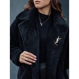 DStreet Women's winter coat GLAMFUR long fur black | shoptok.hr
