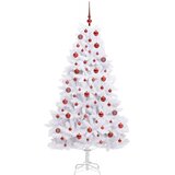  Umjetno božićno drvce s nogom Bijela 180 cm PVC i čelik | shoptok.hr