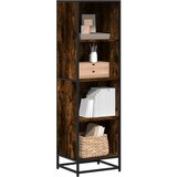 vidaXL Ormarić za knjige boja dimljenog hrasta 40x35x139 cm drveni Cijene