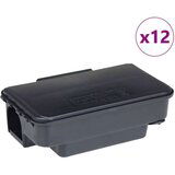 vidaXL Zamke za miševe 12 kom crne 22x12,5x7,5 cm | shoptok.hr