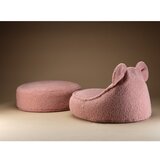 Wigiwama Rožnata otroška vreča za sedenje iz tkanine bouclé Bear – | Shoptok.si