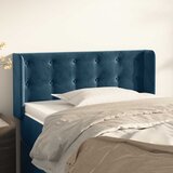  Uzglavlje s ušima tamnoplavo 93x16x78/88 cm baršunasto | shoptok.hr