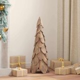 vidaXL Božično drevo z stojalom Rjava 80 cm Trdna tikovina | Shoptok.si
