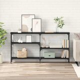  Konzolna stolica s policom Crni hrast 150 x 29 x 76,5 cm | shoptok.hr