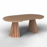 Bessagi Home Raztegljiva Miza Ennio, 120-200x120, Barva Hrasta | Shoptok.si