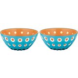 guzzini Komplet 2 skled Ø12 cm LE MURRINE - modra / bela / oranžna Cene
