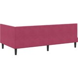  Kutni okvir kreveta Vinska crvena 90 cm x 200 cm Baršun | shoptok.hr
